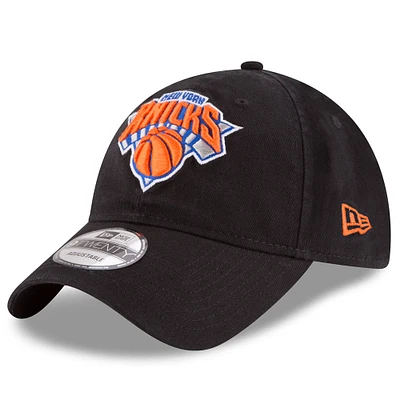 Casquette réglable New Era noire des New York Knicks Team 2.0 9TWENTY pour hommes
