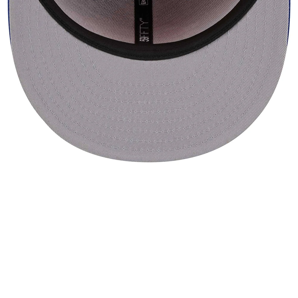 Men's New Era Blue/Orange York Knicks Gameday Wordmark 59FIFTY Fitted Hat