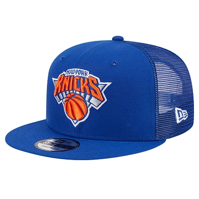 Casquette Snapback 9FIFTY Meshback New Era bleue pour homme des New York Knicks