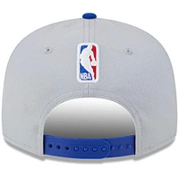 Men's New Era Gray/Blue New York Knicks Tip-Off Two-Tone 9FIFTY Snapback Hat