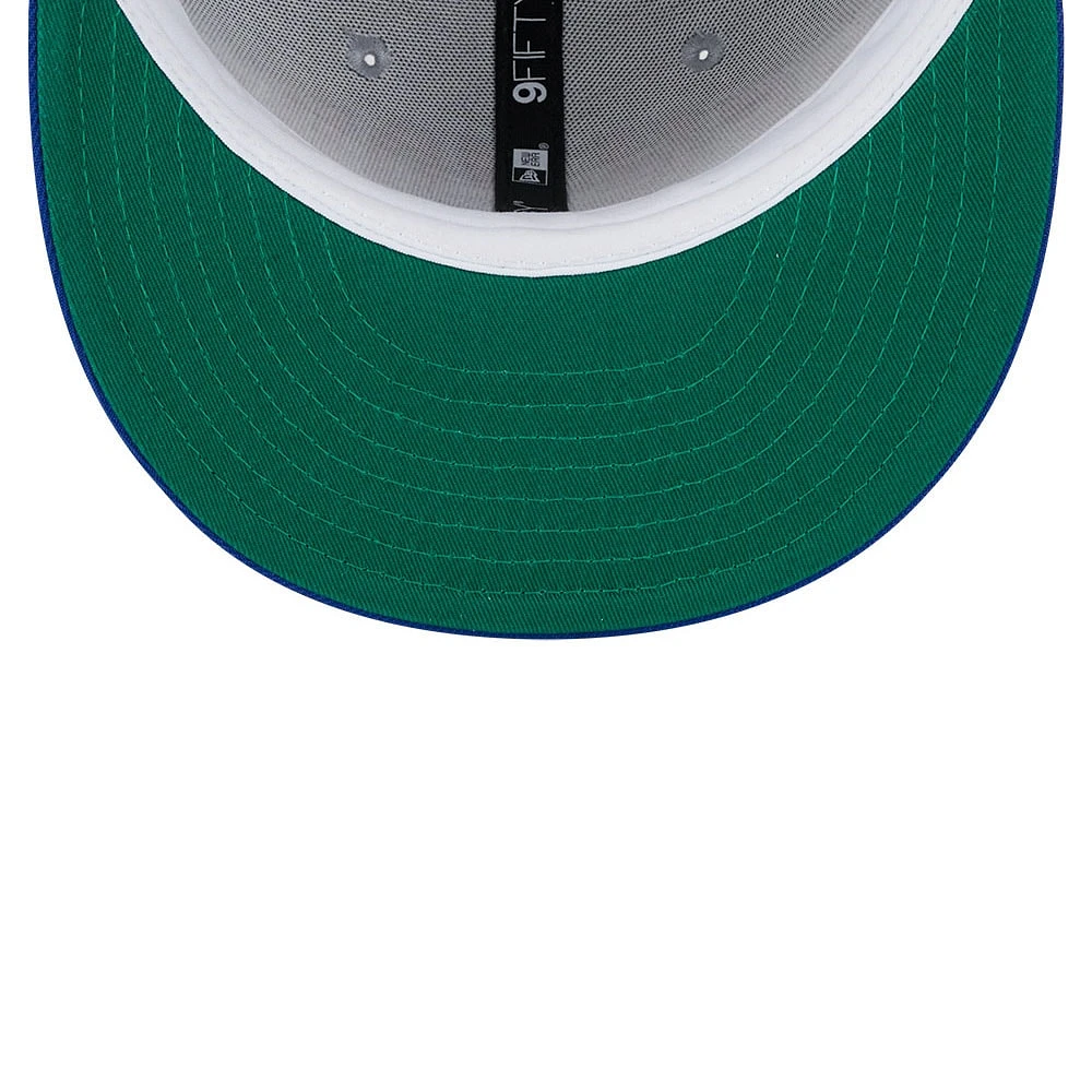 Men's New Era Gray/Blue New York Knicks Tip-Off Two-Tone 9FIFTY Snapback Hat