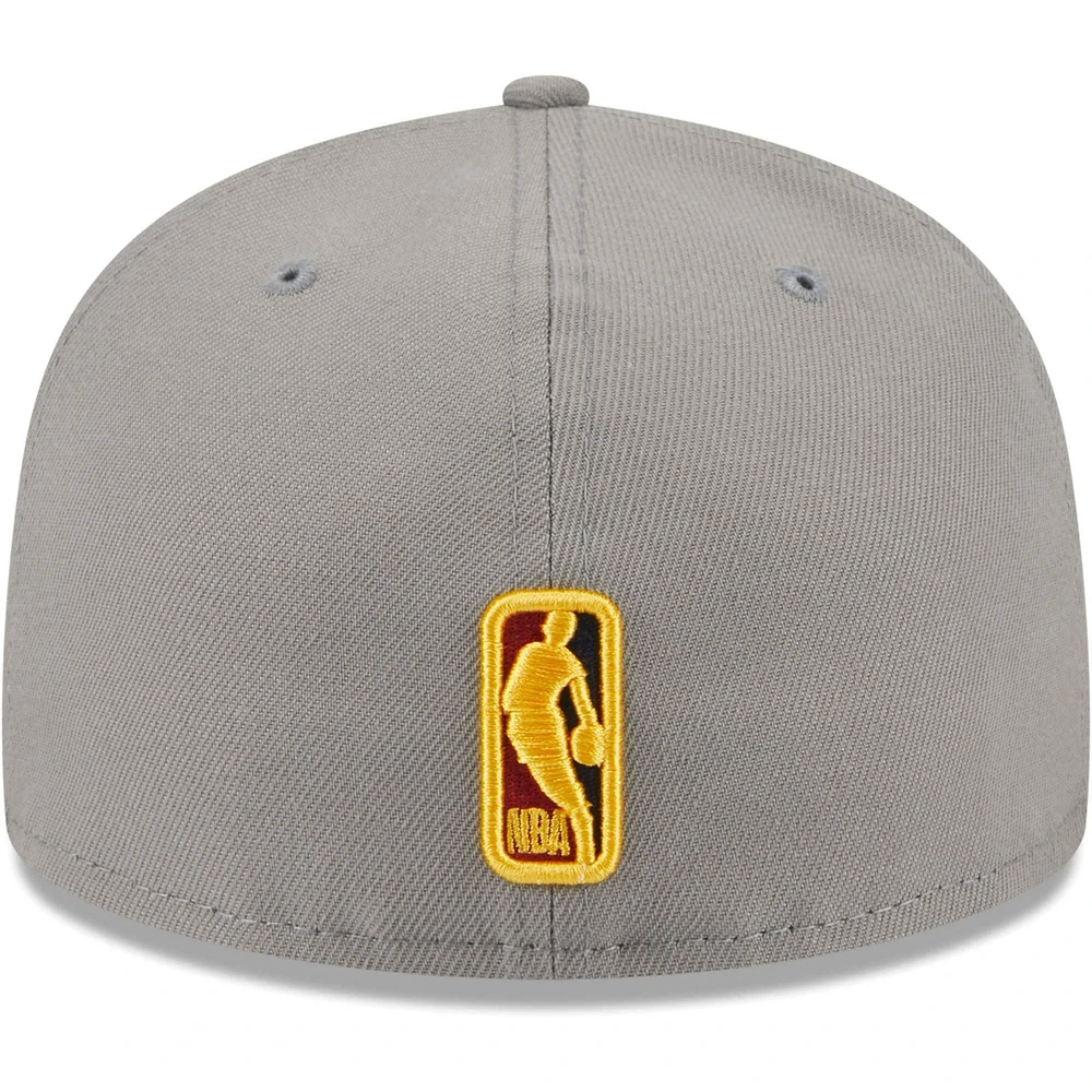 Casquette ajustée New Era Graphite York Knicks Colour Pack 59FIFTY pour homme