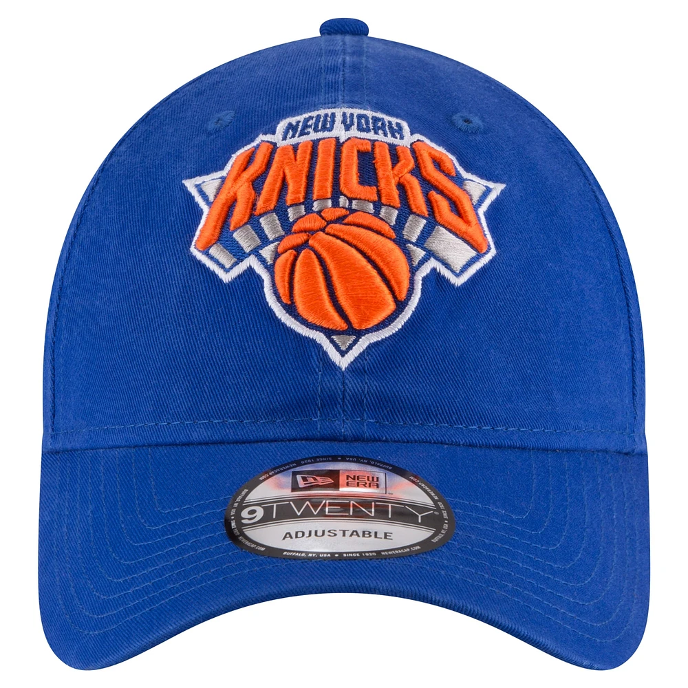 Men's New Era Royal New York Knicks Team 2.0 9TWENTY Adjustable Hat