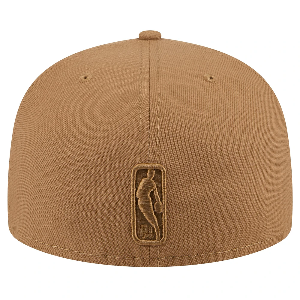 Men's New Era Tan York Knicks 59FIFTY Fitted Hat