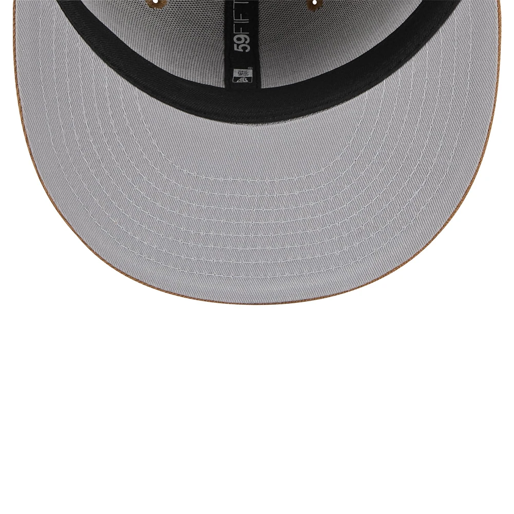 Men's New Era Tan York Knicks 59FIFTY Fitted Hat