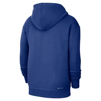 Men's Nike  Blue New York Knicks Courtside Standard Issue Premium Performance Pullover Hoodie