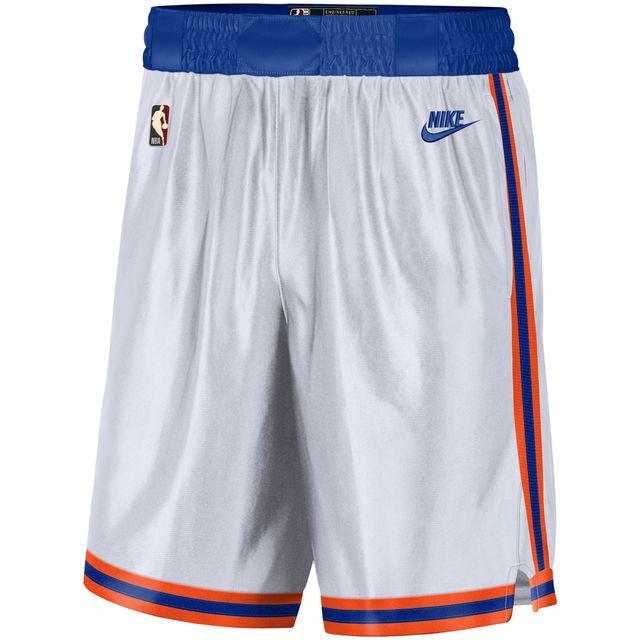 Short Nike Performance Swingman Édition Classique New York Knicks 2021/22 pour Homme Blanc/Bleu