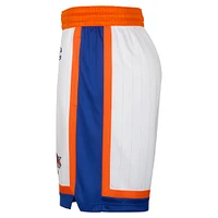 Men's Nike White New York Knicks 2024/25 City Edition Swingman Shorts