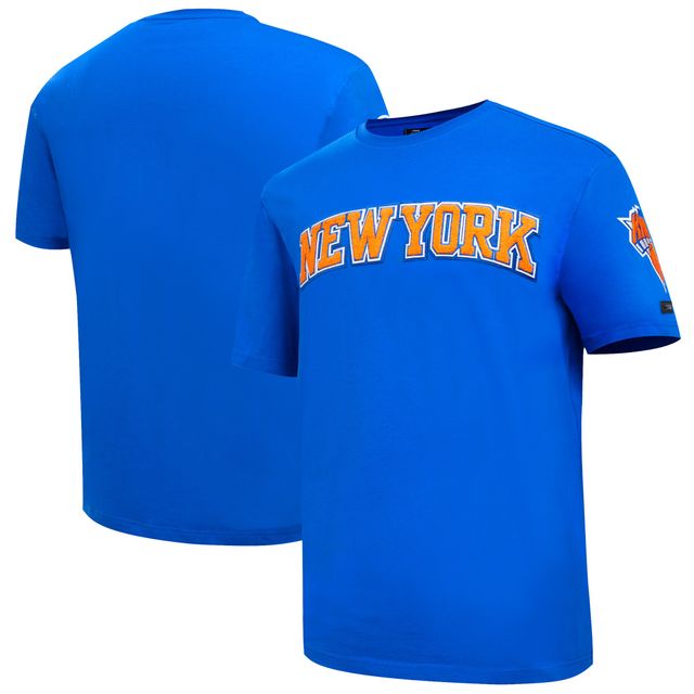 T-shirt Pro Standard bleu des New York Knicks en chenille pour homme