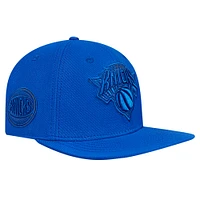 Men's Pro Standard Blue New York Knicks Triple Tonal Snapback Hat