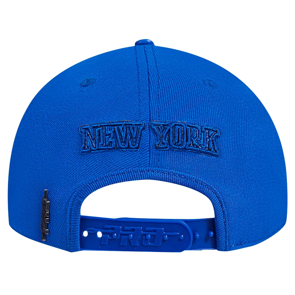 Men's Pro Standard Blue New York Knicks Triple Tonal Snapback Hat