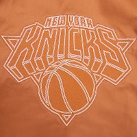 Veste zippée complète Paint The City Pro Standard marron pour homme des New York Knicks