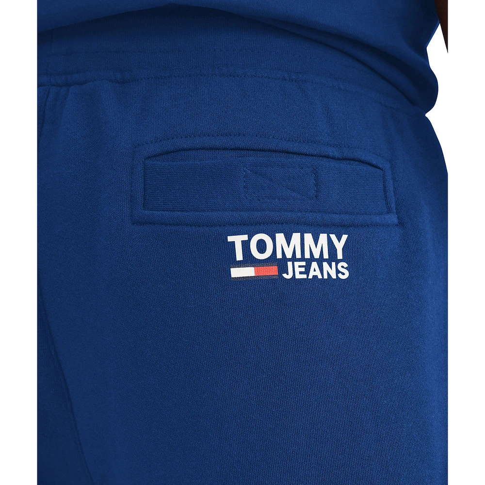 Tommy Jeans Homme Royal New York Knicks Carl Pantalon de Jogging en Molleton Bi-Mélangé