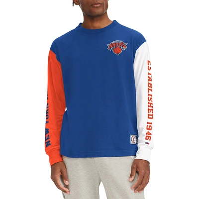 Tommy Jeans pour homme Royal New York Knicks Richie Color Block T-shirt à manches longues