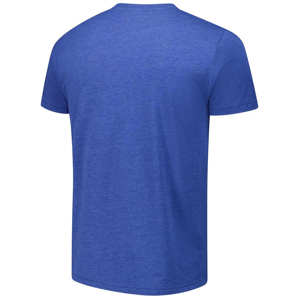 Unisex Homage Josh Hart/Mikal Bridges/Jalen Brunson Royal New York Knicks Triple Threat Tri-Blend T-Shirt