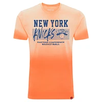 Unisex Sportiqe Orange New York Knicks Bingham Sun-Fade T-Shirt