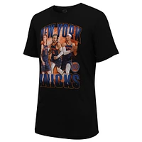 Unisex Stadium Essentials Jalen Brunson, Donte DiVincenzo & Josh Hart Black New York Knicks Trio T-Shirt