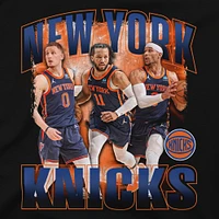 Unisex Stadium Essentials Jalen Brunson, Donte DiVincenzo & Josh Hart Black New York Knicks Trio T-Shirt