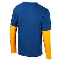 Unisex Stadium Essentials Royal New York Knicks Spectator 2fer Long Sleeve  T-Shirt