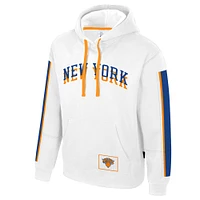 Unisex Stadium Essentials White New York Knicks 2024/25 City Edition Star Pullover Hoodie