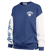 Women's '47 Blue New York Knicks Plus Oversized Rise Andie Pullover Sweatshirt