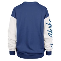 Women's '47 Blue New York Knicks Plus Oversized Rise Andie Pullover Sweatshirt