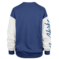 Women's '47 Blue New York Knicks Rise Andie Oversized Pullover Sweatshirt