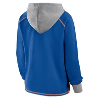 Women's Blue New York Knicks Boom Pullover Hoodie