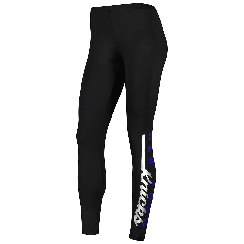 Women's G-III 4Her by Carl Banks Black New York Knicks Jump Shot Leggings