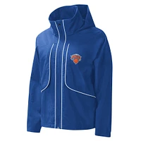 Women's G-III 4Her by Carl Banks Blue New York Knicks Last Shot Full-Zip Hoodie