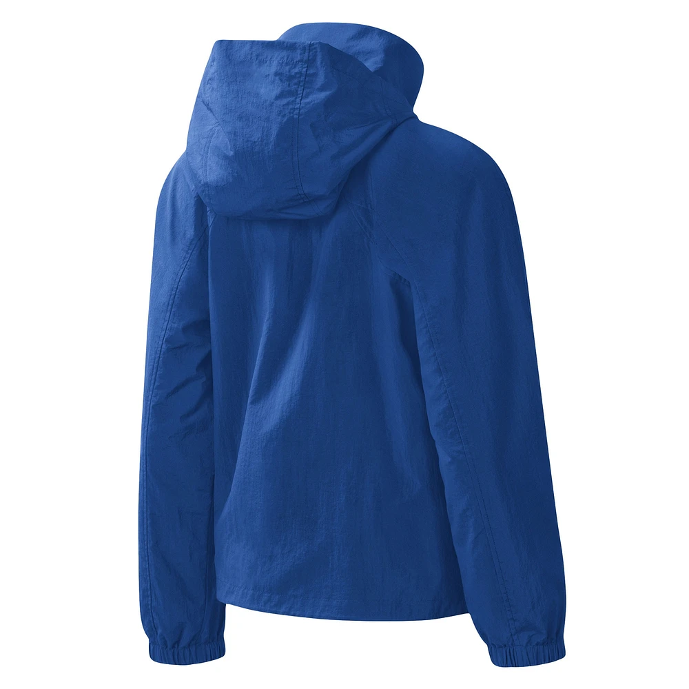 Women's G-III 4Her by Carl Banks Blue New York Knicks Last Shot Full-Zip Hoodie