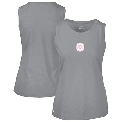 Women's Levelwear  Gray New York Knicks Mother's Day Macy Core Logo Tank Top