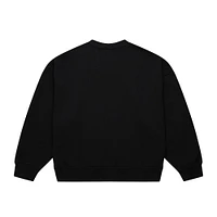 Women's Mitchell & Ness Black New York Knicks Hardwood Classics Home Team Pullover Sweatshirt