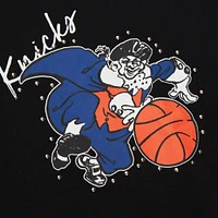 Women's Mitchell & Ness Black New York Knicks Hardwood Classics Home Team Pullover Sweatshirt