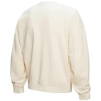 Sweat-shirt à capuche pour femme Mitchell & Ness Cream New York Knicks Brush Bucket