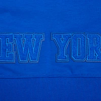 Women's Pro Standard Blue New York Knicks Triple Tonal Full-Zip Hoodie