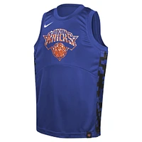 Youth Nike  Blue New York Knicks Courtside Starting Five Team Jersey