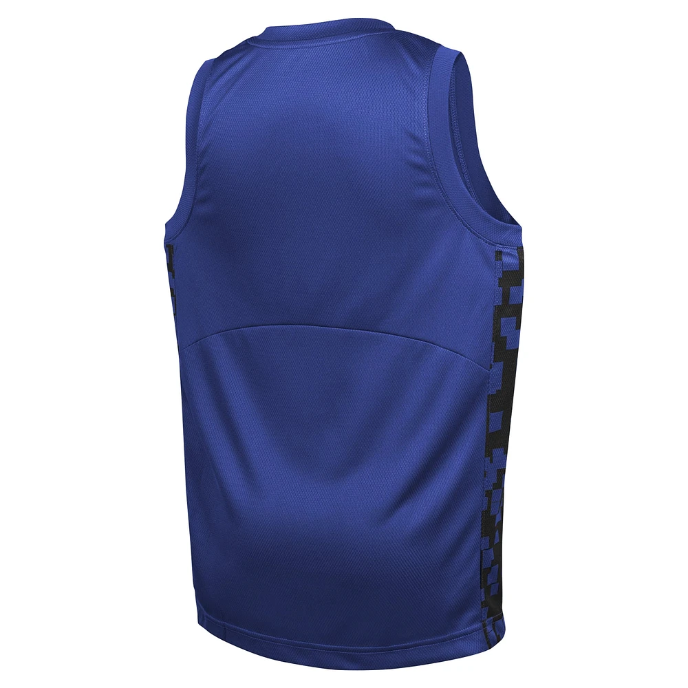 Youth Nike  Blue New York Knicks Courtside Starting Five Team Jersey