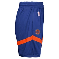 Short d'entraînement en maille Nike bleu New York Knicks pour jeunes