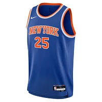 Youth Nike Mikal Bridges Blue New York Knicks Swingman Jersey - Icon Edition