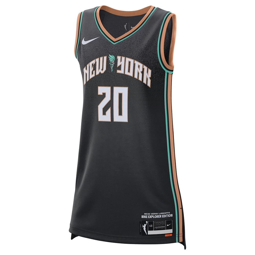 Unisex Nike Sabrina Ionescu Black New York Liberty Explorer Edition Victory Jersey