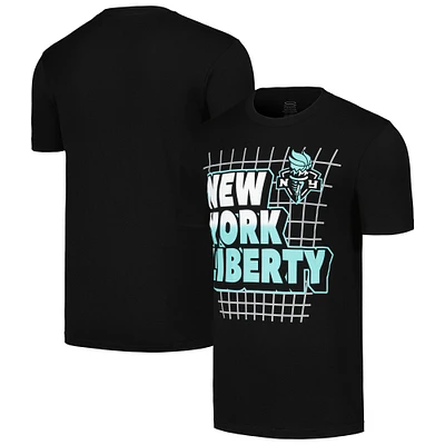 T-shirt unisexe Stadium Essentials noir New York Liberty épelé
