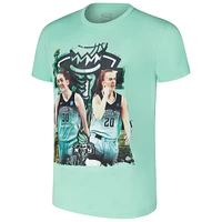 Unisex Stadium Essentials Sabrina Ionescu & Breanna Stewart Mint New York Liberty Skyline Duo Player T-Shirt