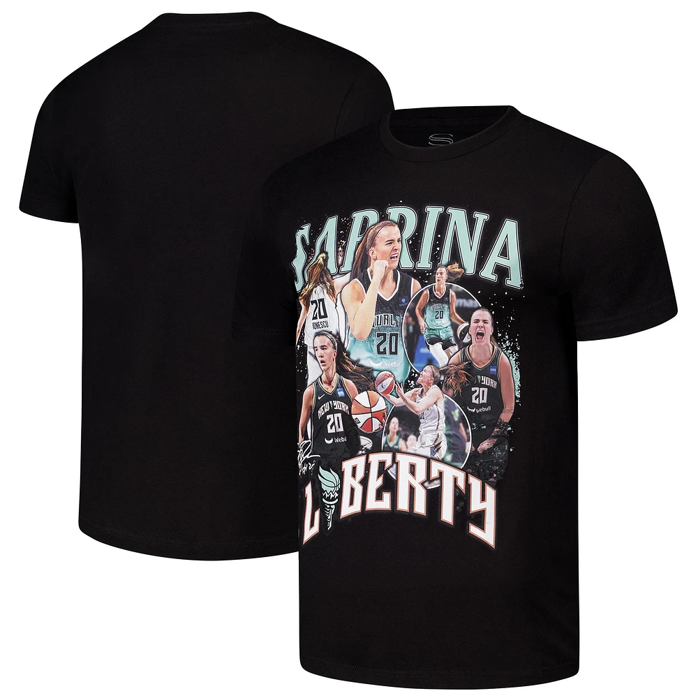 Unisex Stadium Essentials Sabrina Ionescu Black New York Liberty  2024 Crossroads T-Shirt