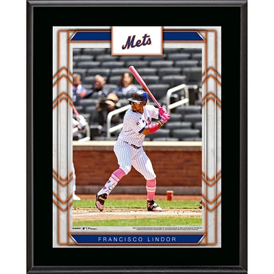 Francisco Lindor New York Mets 10.5'' x 13'' Sublimated Player Plaque