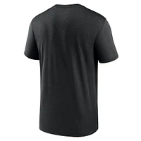 Men's Nike  Black New York Mets 2025 City Connect Team Phrase Script Legend Performance T-Shirt