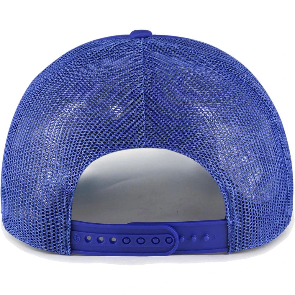 Men's '47 Royal New York Mets Backhaul Foam Trucker Snapback Hat