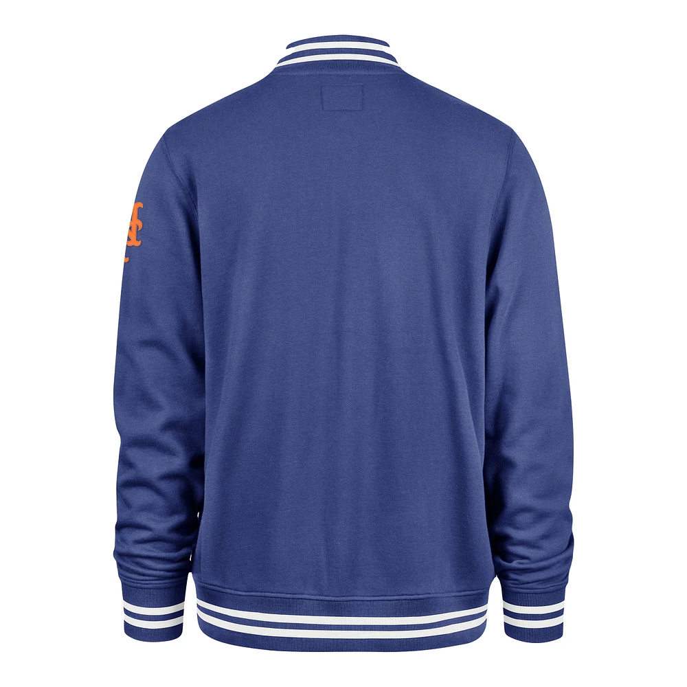 Men's '47 Royal New York Mets Wax Pack Pro Camden Full-Zip Track Jacket