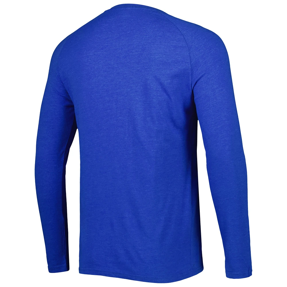 Men's Concepts Sport Royal New York Mets Inertia Raglan Long Sleeve Henley T-Shirt