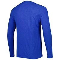 Men's Concepts Sport Royal New York Mets Inertia Raglan Long Sleeve Henley T-Shirt